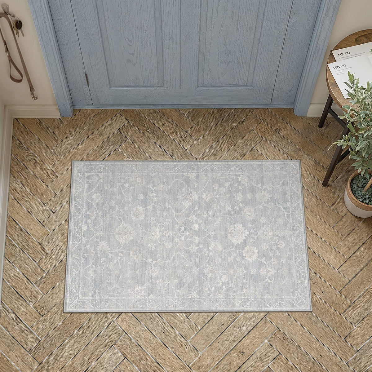 HUGEAR 8x10 Beige Neutral Area Rugs Washable Rug Carpet