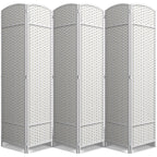 Sorbus Foldable Room Divider, Mesh Privacy Screen (6 Panel, Black)