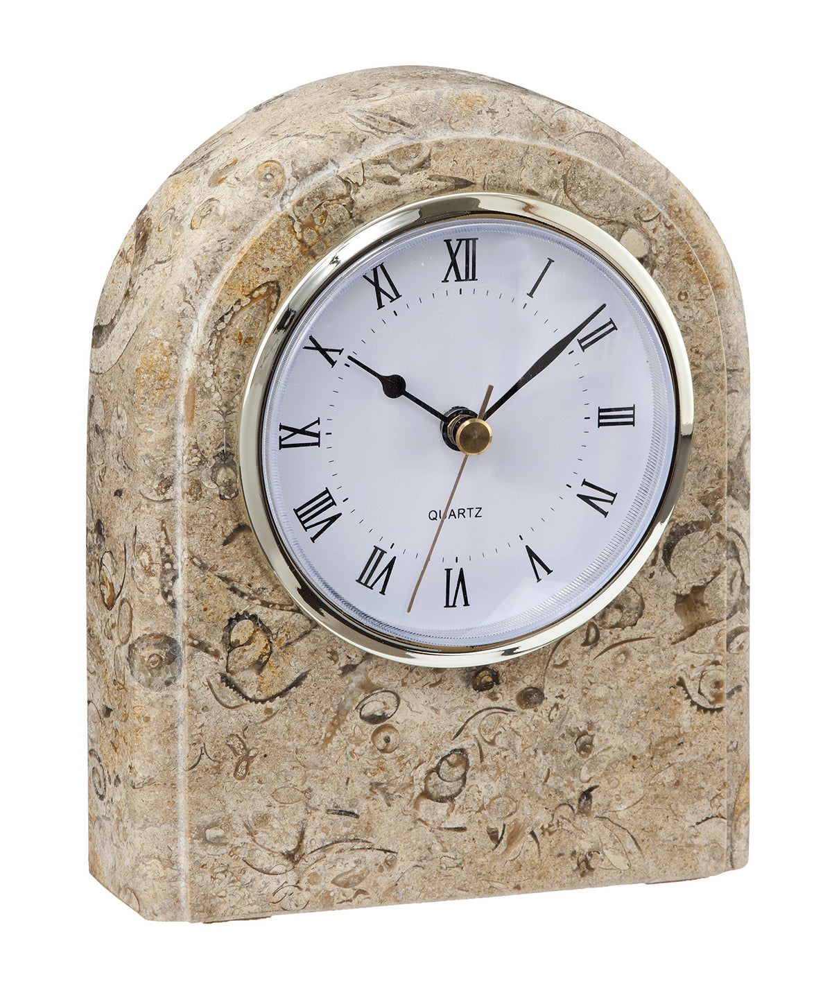 Luxurious Marble Desk Clock – Hand Carved, Polished Modern Table Clock – Durable & Functional Bedside Clock - Multipurpose Home Interiors Decor - One-of-a-Kind Decorative Objects