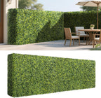 Patio Rigid Panel- Artificial Grass Wall Hedge 54" W x 36" H x 6" D Faux Boxwood Panels with Fake Plants Greenery Backdrop Room Divider Privacy Planters for Patio Office Balcony Porch