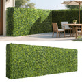 Patio Rigid Panel- Artificial Grass Wall Hedge 54" W x 36" H x 6" D Faux Boxwood Panels with Fake Plants Greenery Backdrop Room Divider Privacy Planters for Patio Office Balcony Porch