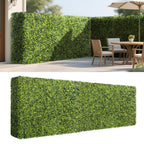 Patio Rigid Panel- Artificial Grass Wall Hedge 54" W x 36" H x 6" D Faux Boxwood Panels with Fake Plants Greenery Backdrop Room Divider Privacy Planters for Patio Office Balcony Porch