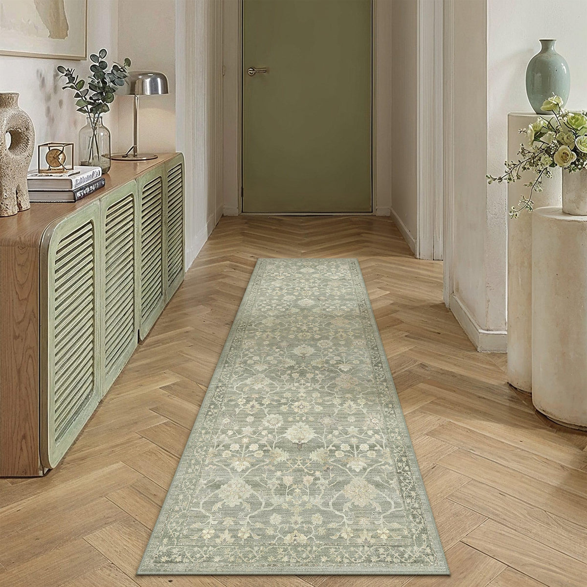 HUGEAR 8x10 Beige Neutral Area Rugs Washable Rug Carpet