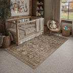HUGEAR 8x10 Beige Neutral Area Rugs Washable Rug Carpet