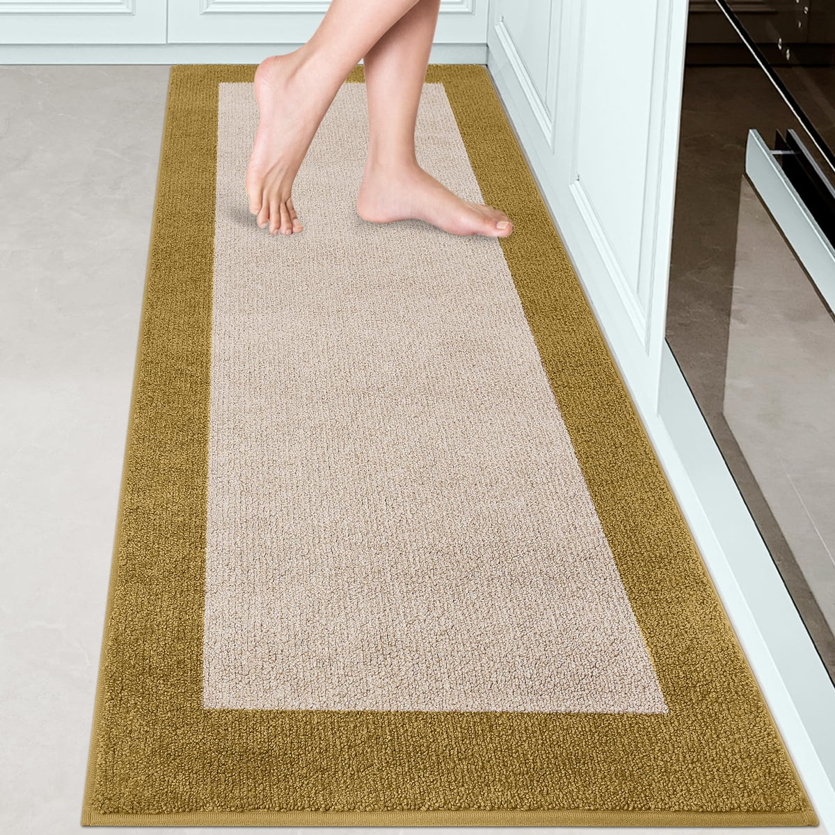 Runner Rug 24" x 96" for Kitchen, Floor, Hallway, Roll Packing