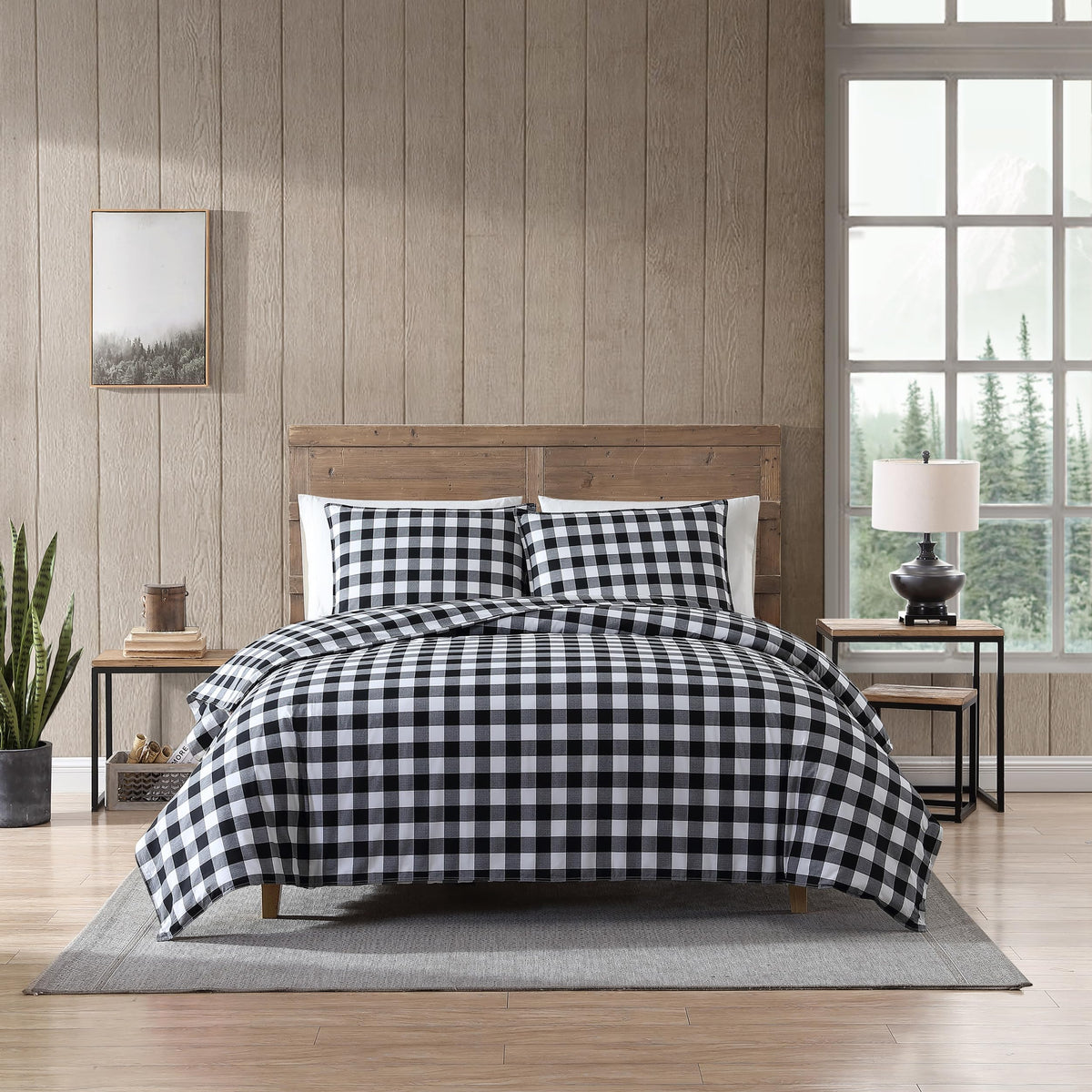 Eddie Bauer - Queen Duvet Cover Set with Shams