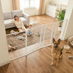 FXW Dog Gate, Extra Wide Adjustable for Openings Up to 111", 32" H