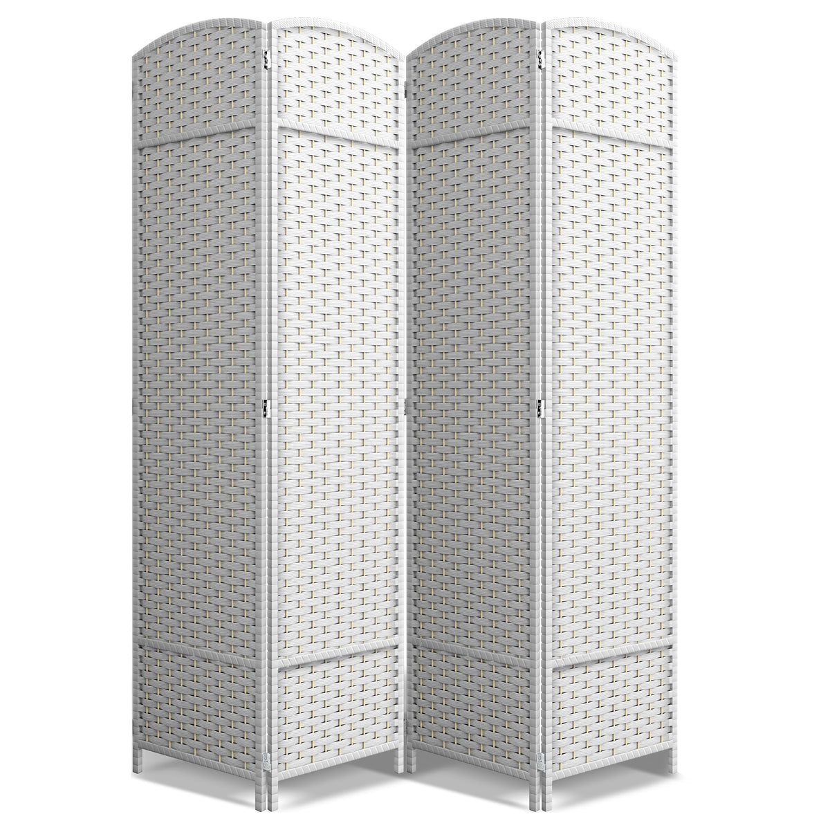 Sorbus Foldable Room Divider, Mesh Privacy Screen (6 Panel, Black)