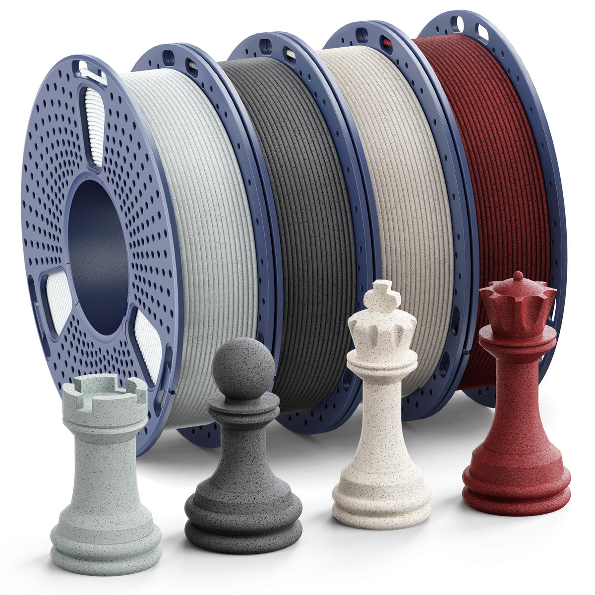 SUNLU PLA+ Filament 1.75mm, 16 Pack 250g Spools, Upgraded Formula