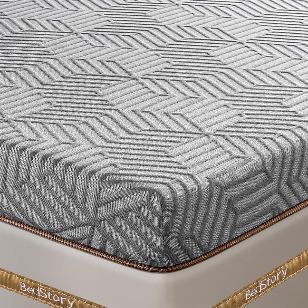 BedStory Firm Mattress Topper King - 3 Inch High Density Memory Foam Mattress Topper - Advanced Support for Back Pain Relief - Breathable Washable Cover, CertiPUR-US Certified