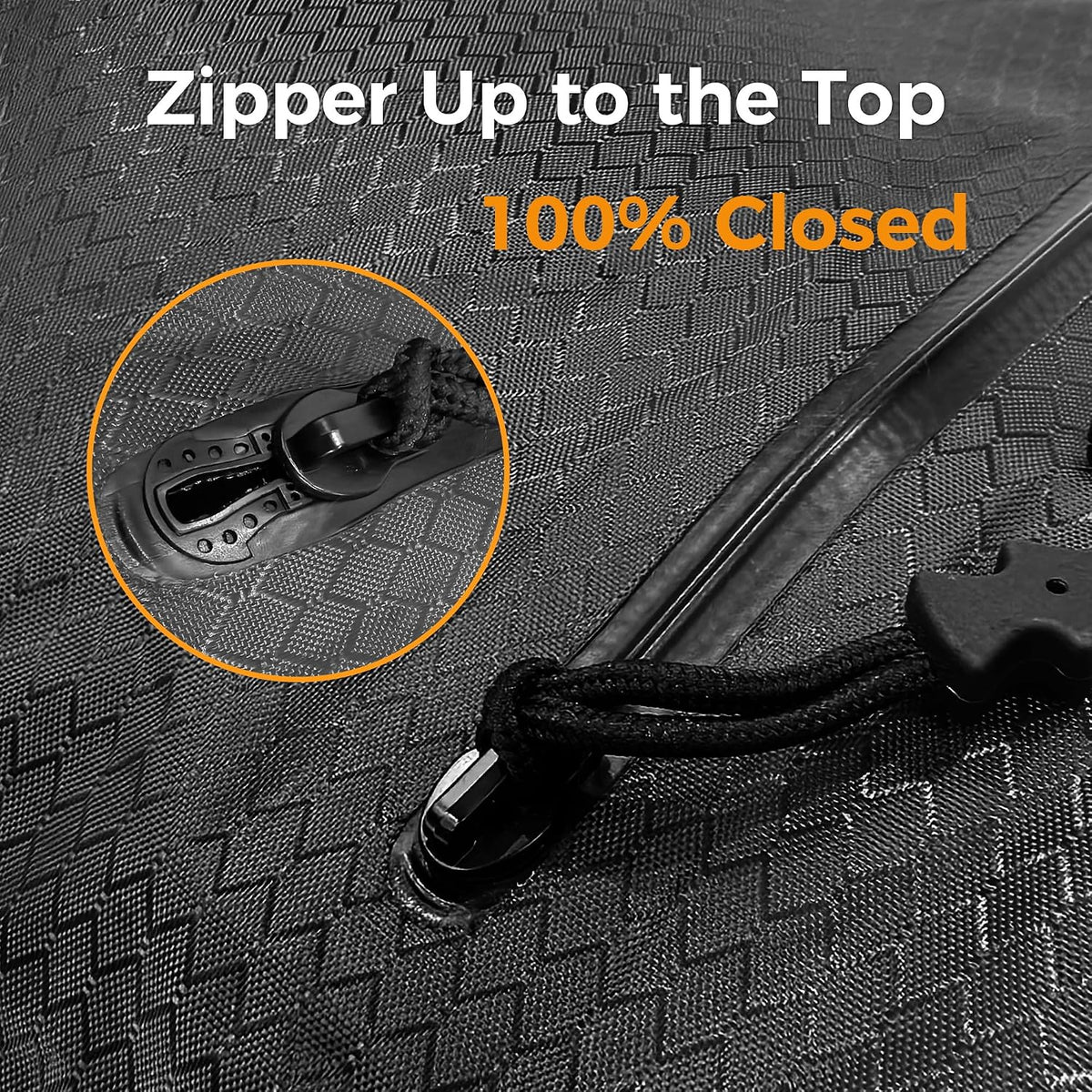 ZPO Travel Vacuum Bags with Pump, IP68 Waterproof Reusable Vacuum Seal Bags for Clothing Travel, 46L Compression Bags for Carry On Suitcases and Backpack (2 Pack+Pump)