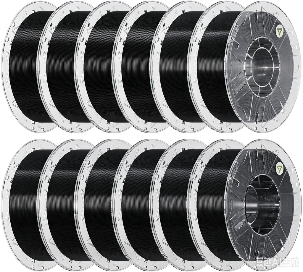 Creality Hyper PLA Filament 1.75mm, Black, 4-Pack, 4KG