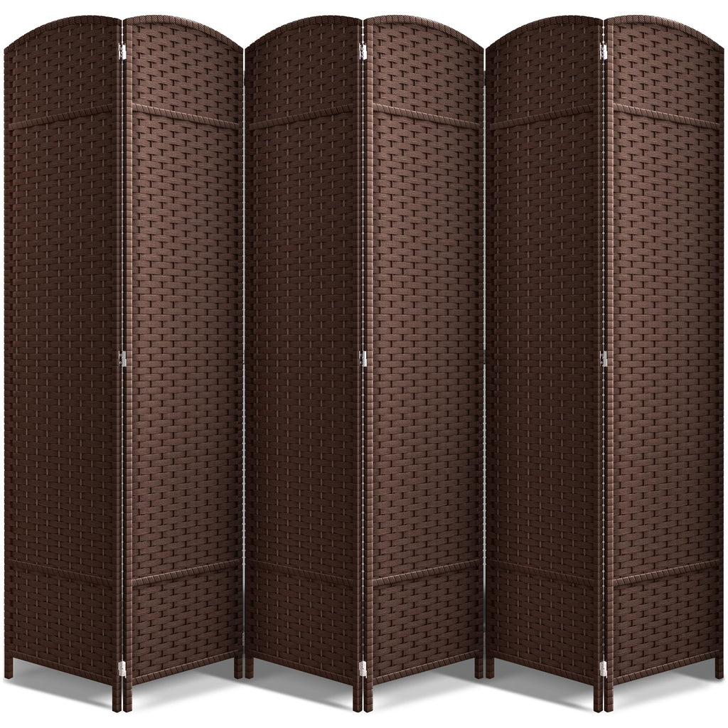 Sorbus Foldable Room Divider, Mesh Privacy Screen (6 Panel, Black)