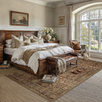 HUGEAR 8x10 Beige Neutral Area Rugs Washable Rug Carpet