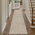 HUGEAR 8x10 Beige Neutral Area Rugs Washable Rug Carpet
