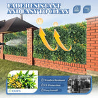 ECOOPTS 20"x20" Faux Ivy Privacy Fence Screen Artificial Boxwood Panels Topiary Hedge Plants for Indoor Outdoor Decoration, #8 Mixed Leaves, 18 Packs