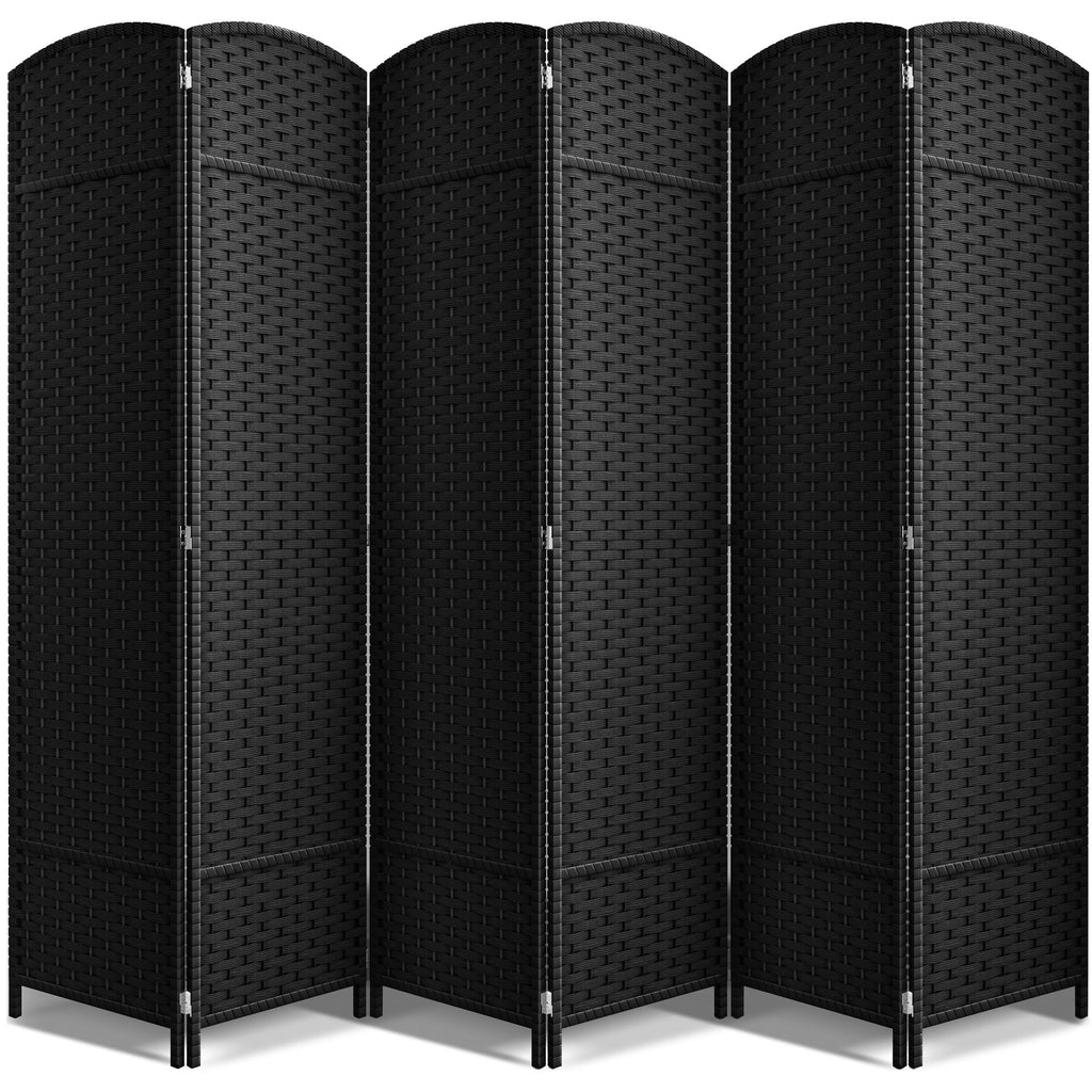 Sorbus Foldable Room Divider, Mesh Privacy Screen (8 Panel, Chocolate)