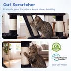 Heybly Cat Tree, 68 inch Multi-Level Cat Tower for Indoor Cats HCT025G