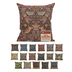 William Morris Chrysanthemum Multi Tapestry Throw Pillow Cover 16 x 16 in