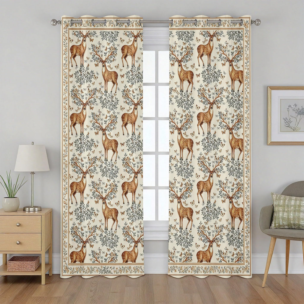 Sun Leopard Curtains 2 Panels, Sunburst Cheetah Blackout Curtains