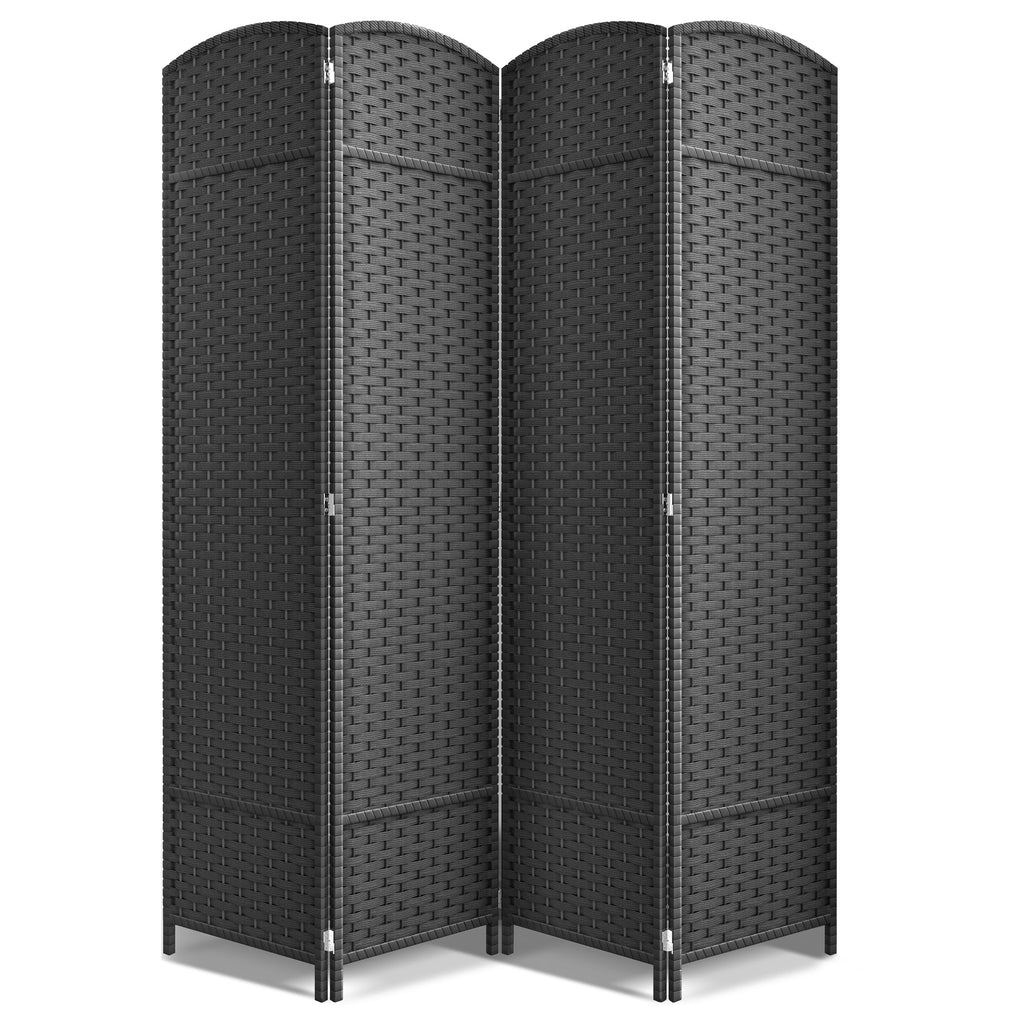 Sorbus Foldable Room Divider, Mesh Privacy Screen (8 Panel, Chocolate)