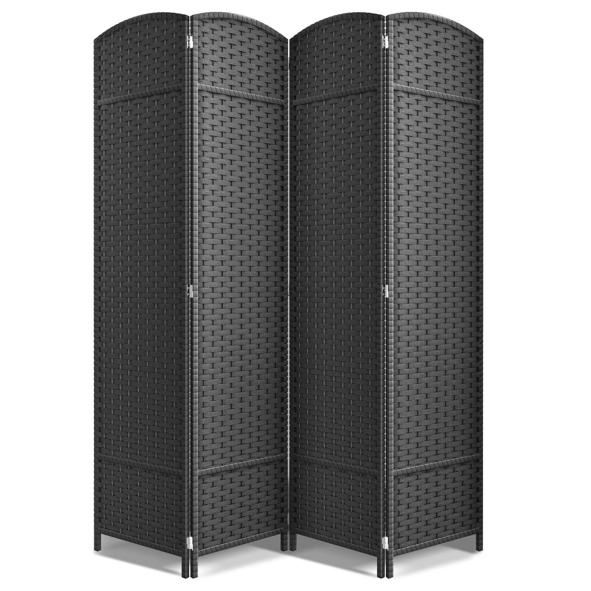 Sorbus Foldable Room Divider, Mesh Privacy Screen (8 Panel, Chocolate)