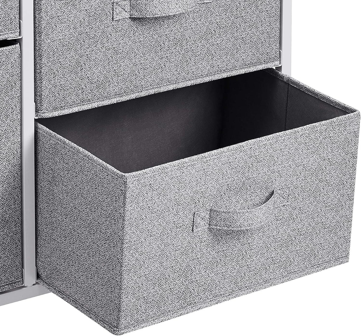 Amazon Basics Bedroom Closet Organizer with 5-Fabric Storage Drawers for Clothes Storage, White