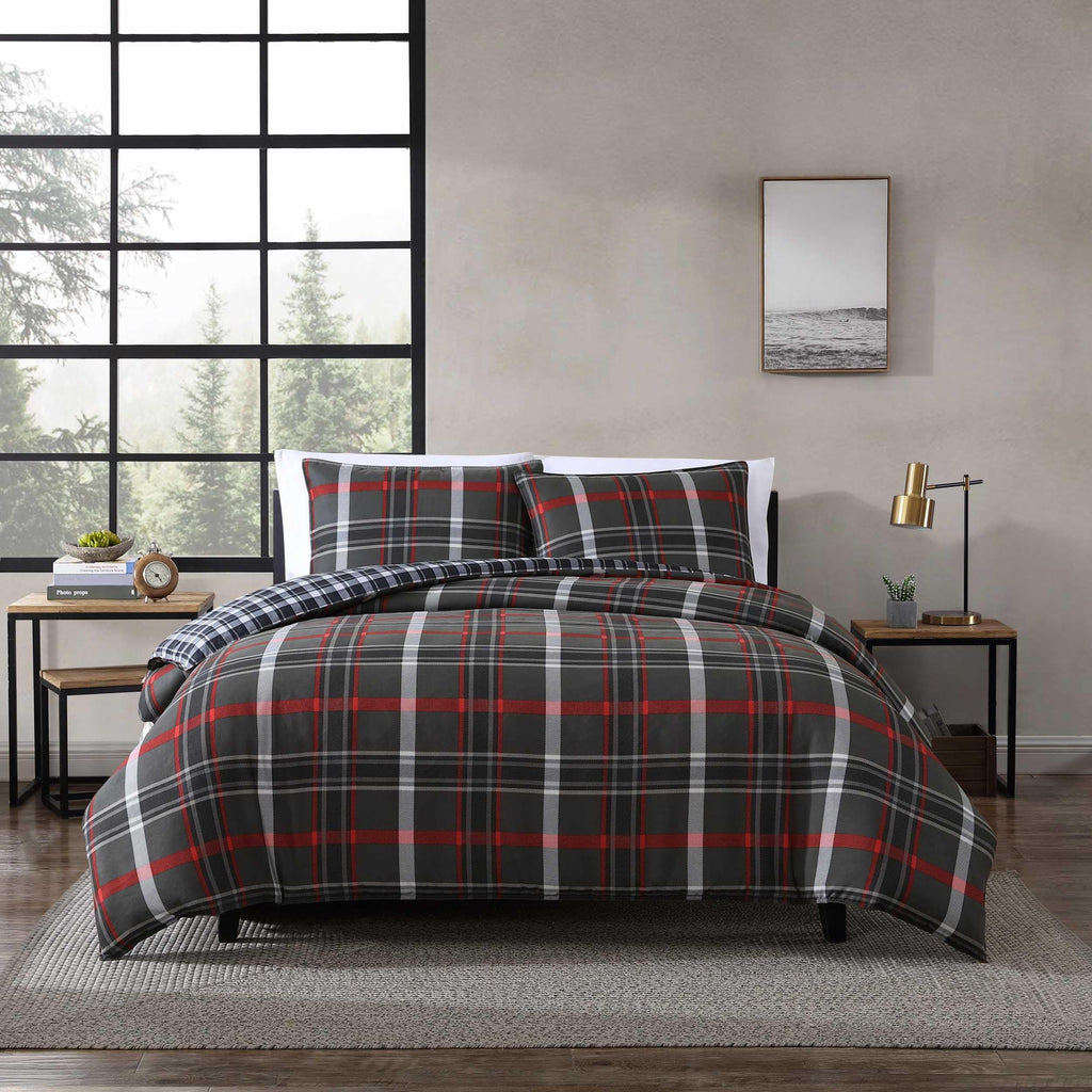 Eddie Bauer - Queen Duvet Cover Set with Shams