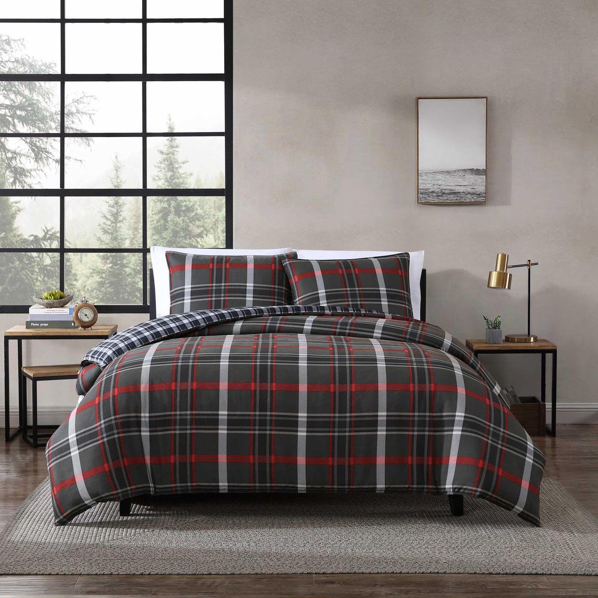 Eddie Bauer - Queen Duvet Cover Set with Shams