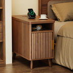 Huuger Narrow End Table with Charging Station, USB-C Port