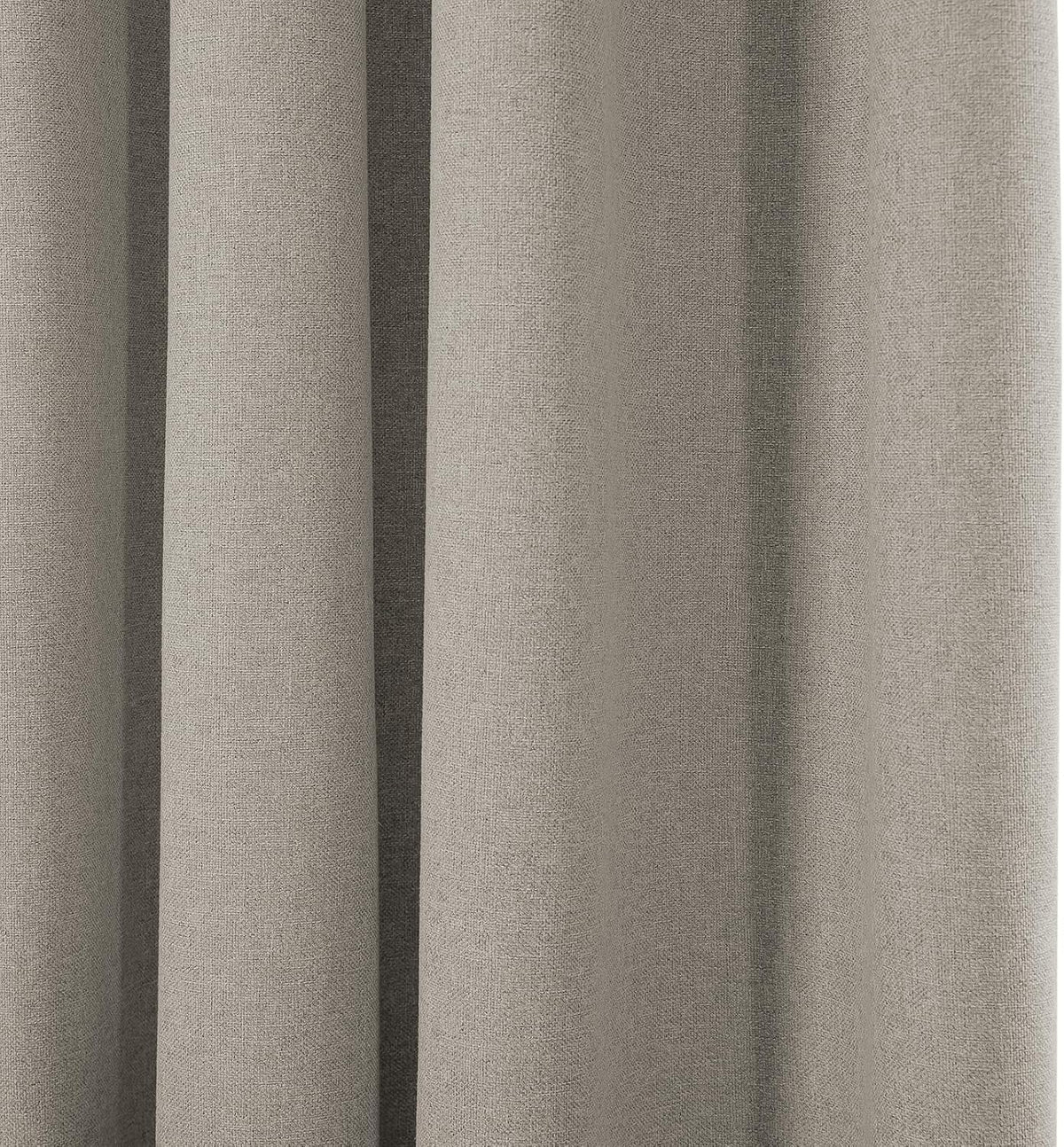 ChadMade 100% Blackout Window Drapes for Living Room, Rod Pocket Back Tab Hook Belt Flat Hooks Curtains for Bedroom Living Room Privacy Protect Curtains, Khaki, 2 Panels, 50 W x 168 L Inch