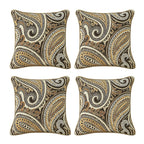 Outdoor Sunbrella Decorative Pillows Pack of 4, 20" x 12" Outdoor Pillow Set for Couch Bed Throw Patio Sofa, Airies Marble