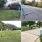 All-in-one Portable Badminton & Pickleball Net Set for Backyard Driveway