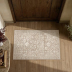 HUGEAR 8x10 Beige Neutral Area Rugs Washable Rug Carpet