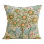 William Morris Kelmscott Tree Blue Tapestry Throw Pillow Cover 19 x 19 in
