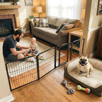 FXW Dog Gate, Extra Wide Adjustable for Openings Up to 165", 32" H