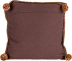 Creative Co-Op Embroidered Tufted Cotton Pillows, Multicolor, Set of 2