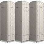 Sorbus Foldable Room Divider, Mesh Privacy Screen (8 Panel, Black)