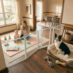 FXW Dog Gate, Extra Wide Adjustable for Openings Up to 165", 32" H