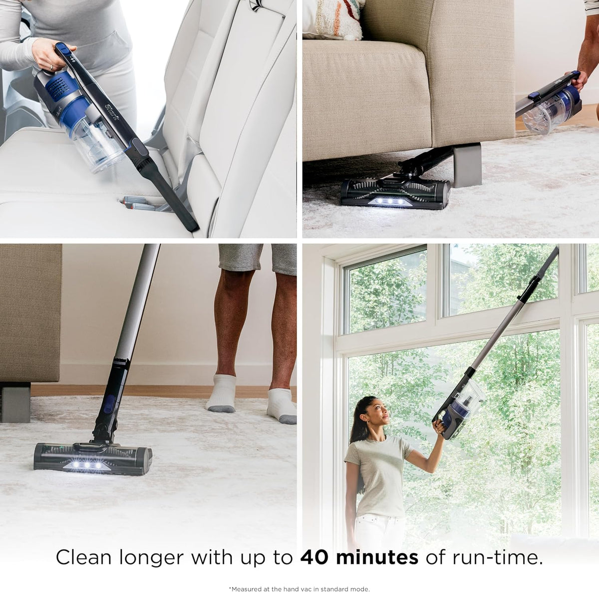 Shark Pet Cordless Stick Vacuum, 40-Min Runtime, Lightweight, Grey, IX141