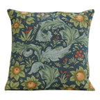 William Morris Kelmscott Tree Blue Tapestry Throw Pillow Cover 19 x 19 in