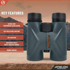 Athlon Optics, Midas, Binocular, 10 x 42 ED Roof