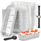 Mini Cake Pans with Lids, 600 Pack Pink 6.8oz for Picnic Desserts