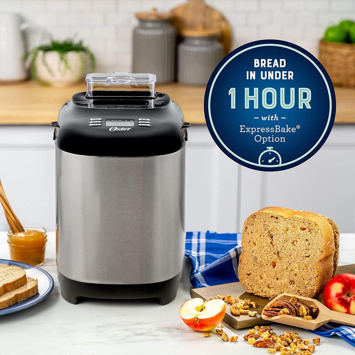 Oster Bread Maker with ExpressBake | 2 Pound Capacity