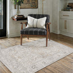 HUGEAR 8x10 Beige Neutral Area Rugs Washable Rug Carpet