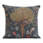 William Morris Kelmscott Tree Blue Tapestry Throw Pillow Cover 19 x 19 in