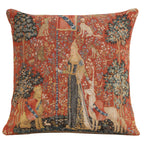 Medieval Rabbit I Tapestry Throw Pillow Cover 19"x19" With Invisible Zipper
