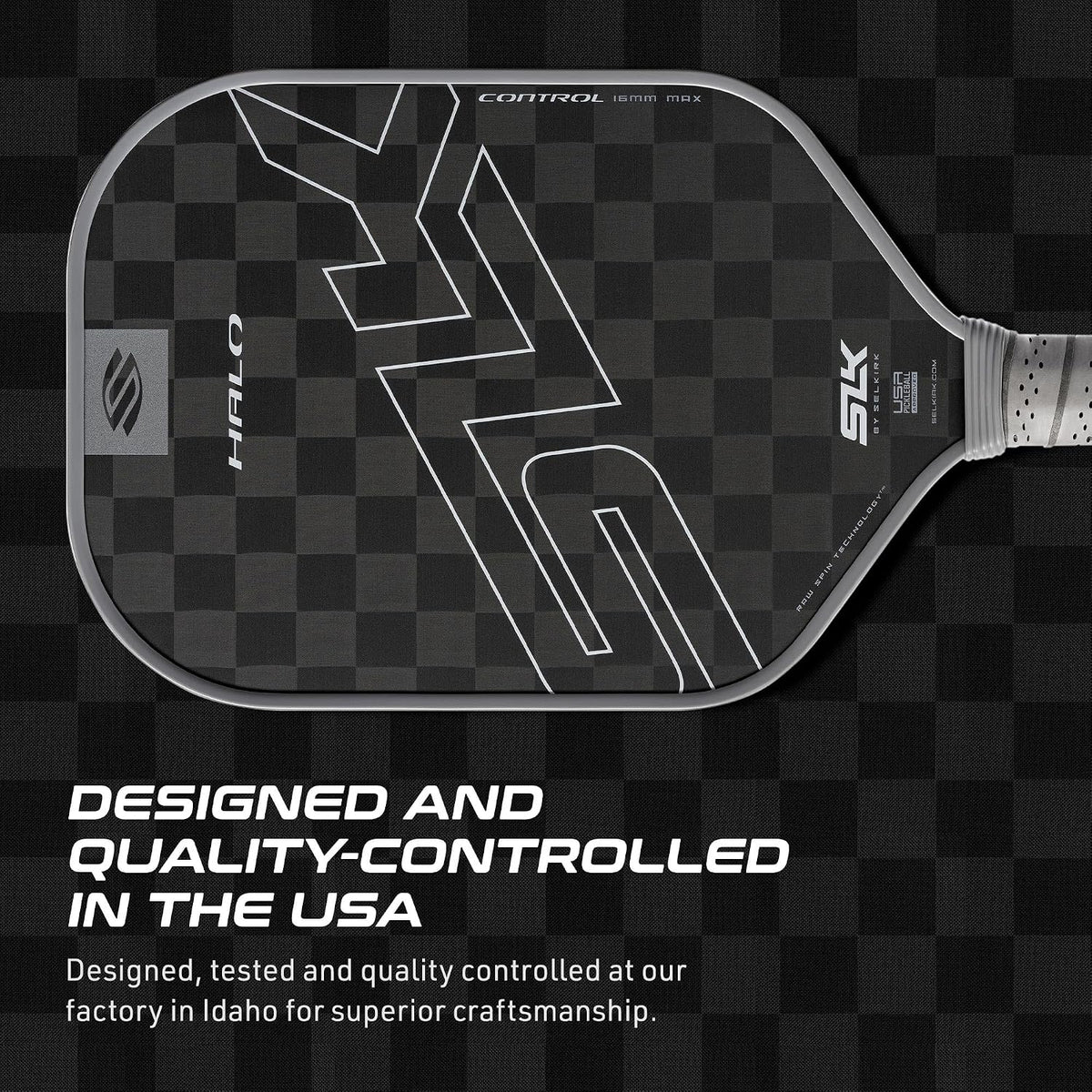 Selkirk Sport SLK Halo Pickleball Paddles | T700 Raw Carbon Fiber Paddle