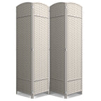 Sorbus Foldable Room Divider, Mesh Privacy Screen (6 Panel, Black)