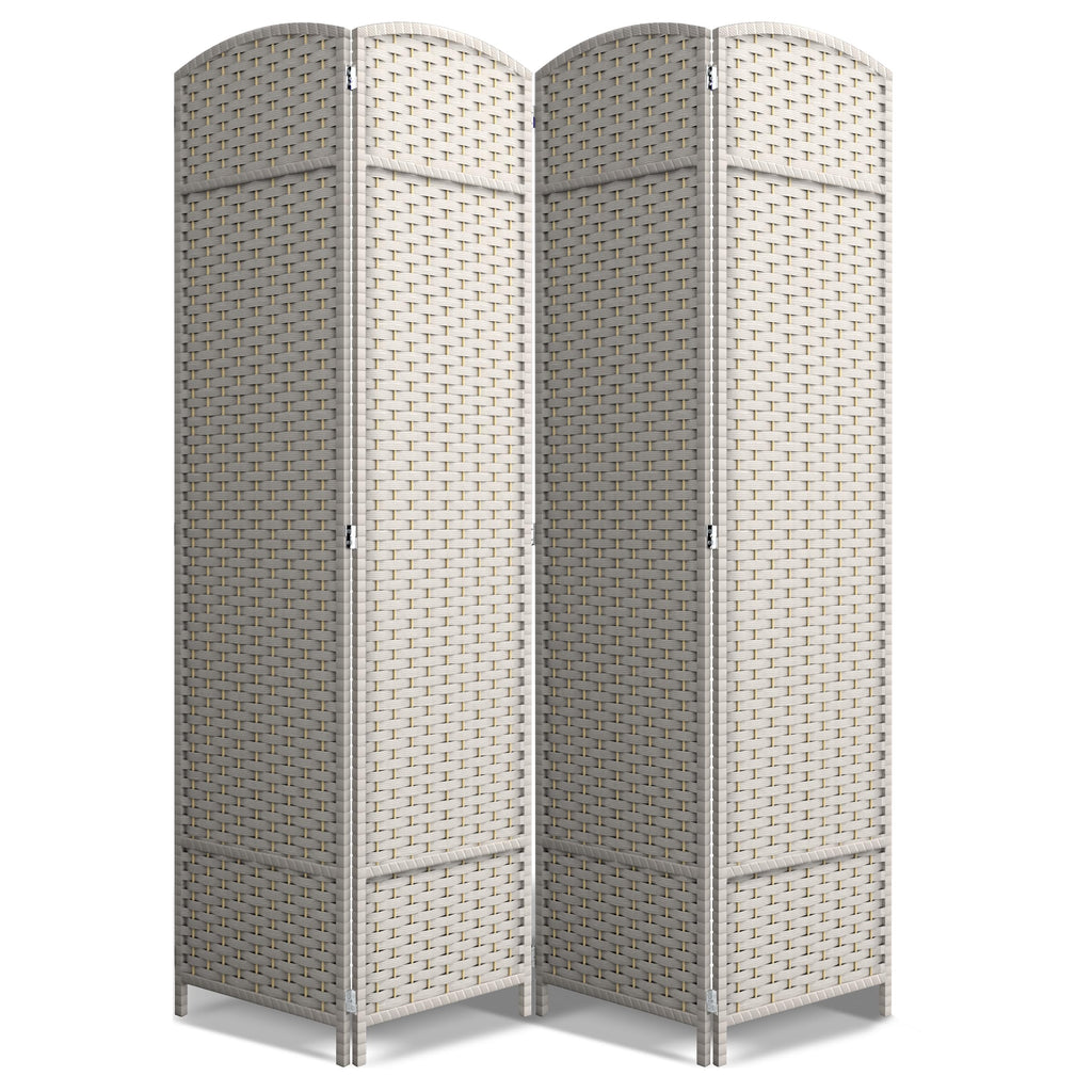 Sorbus Foldable Room Divider, Mesh Privacy Screen (8 Panel, Chocolate)